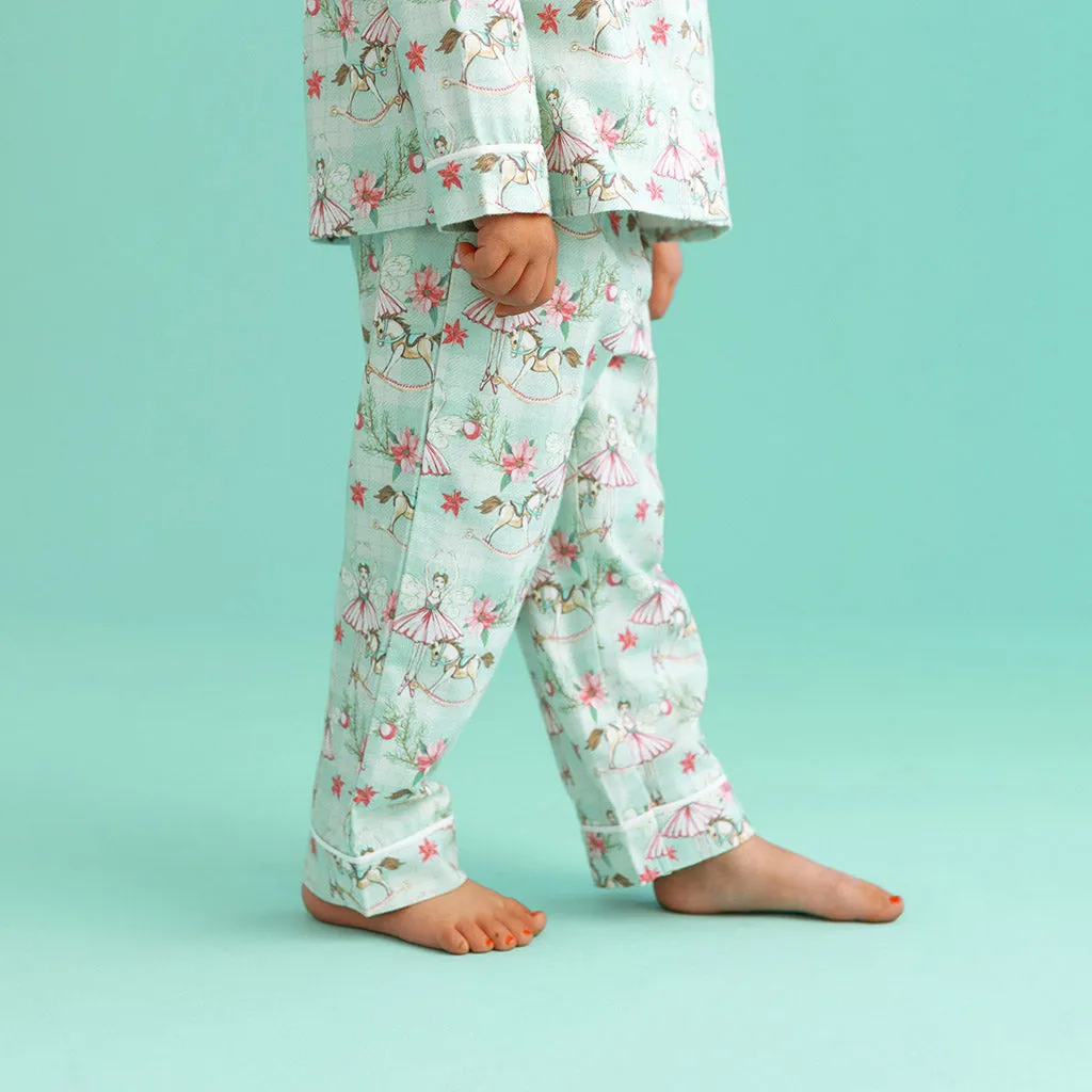 Farrah Flannelette Ruffled Pajama Set