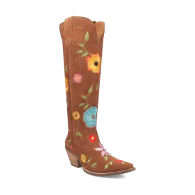 FLOWER POWER SUEDE BOOT