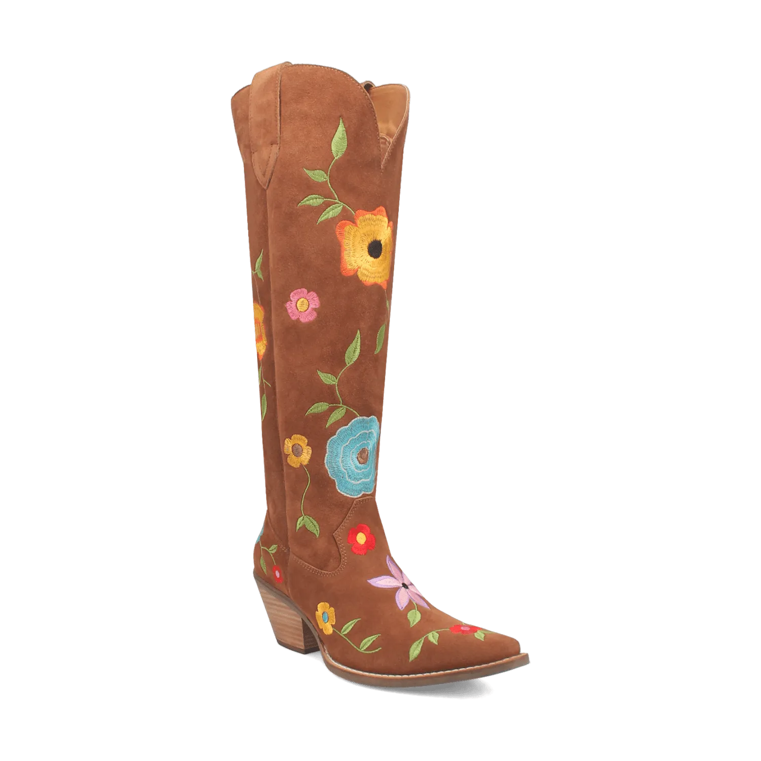 FLOWER POWER SUEDE BOOT