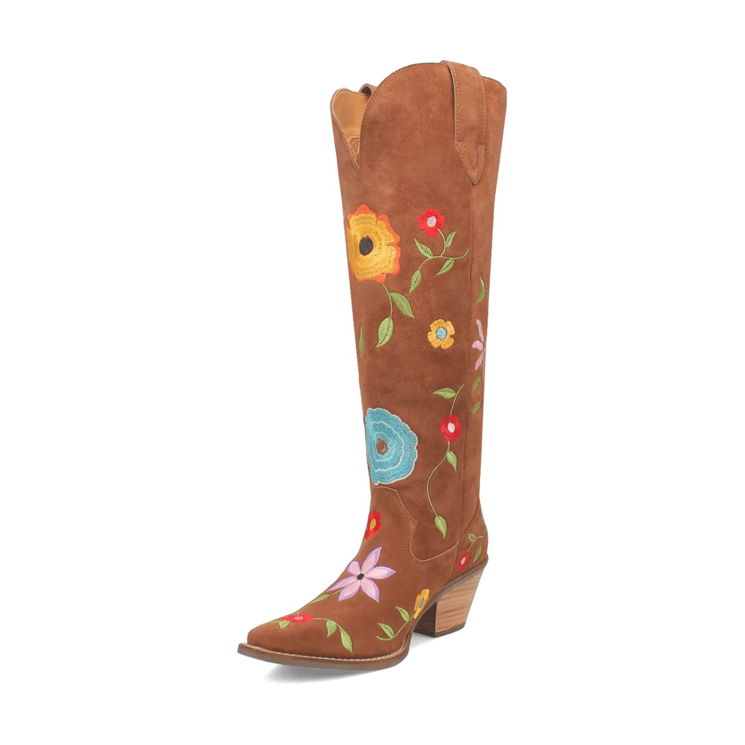 FLOWER POWER SUEDE BOOT