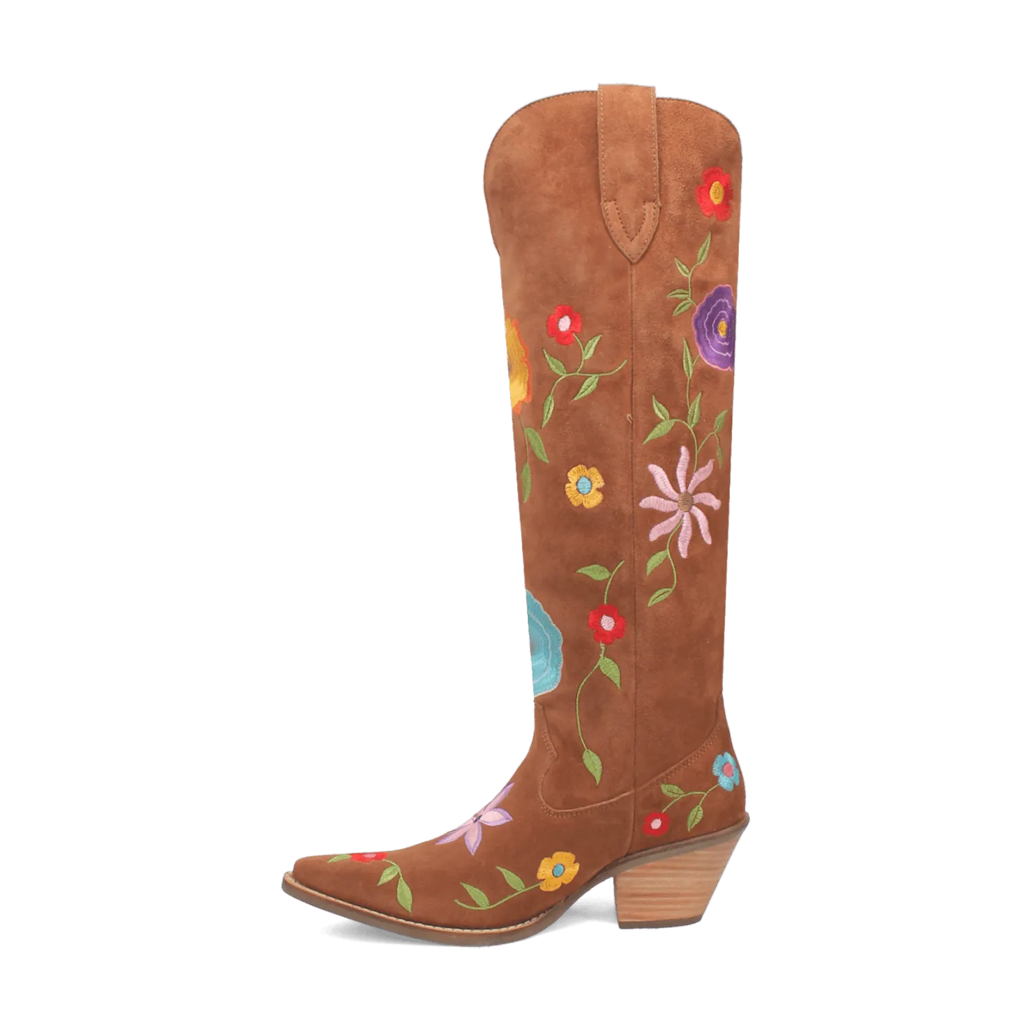 FLOWER POWER SUEDE BOOT