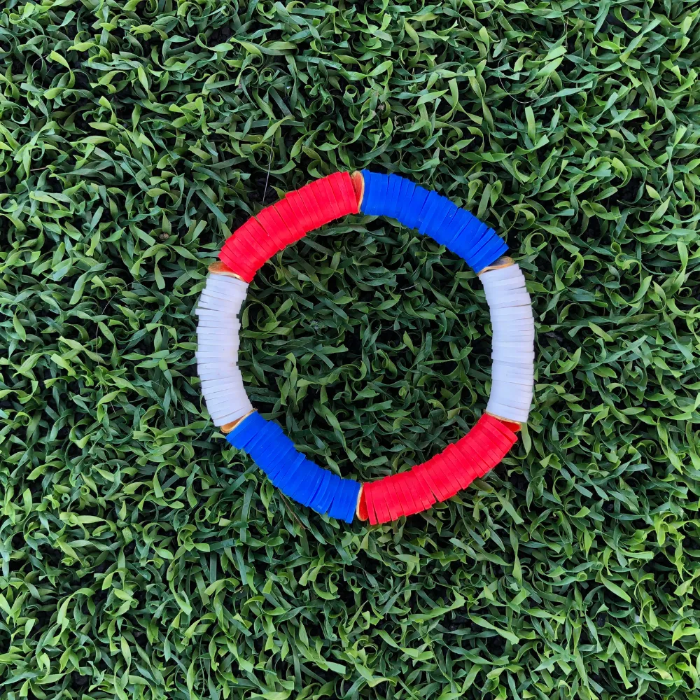 GAMEDAY BRACELET SET BLUE/WHITE/RED