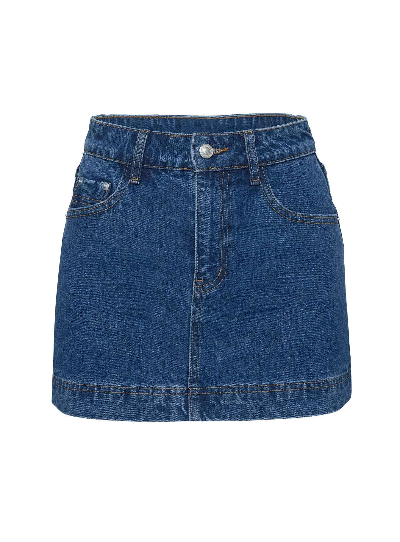 Gazelle Denim Skort Mid Wash