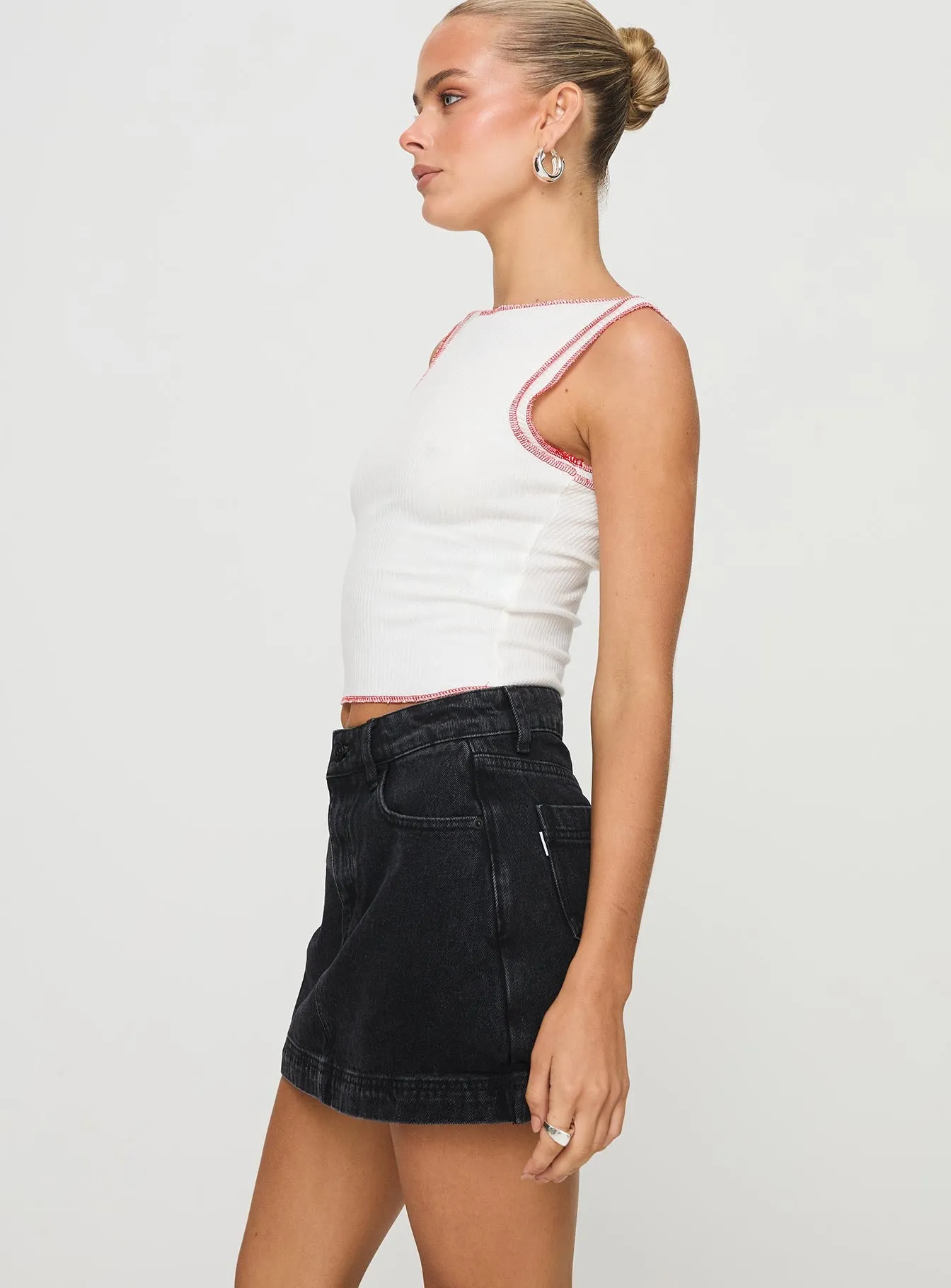 Gazelle Denim Skort Washed Black