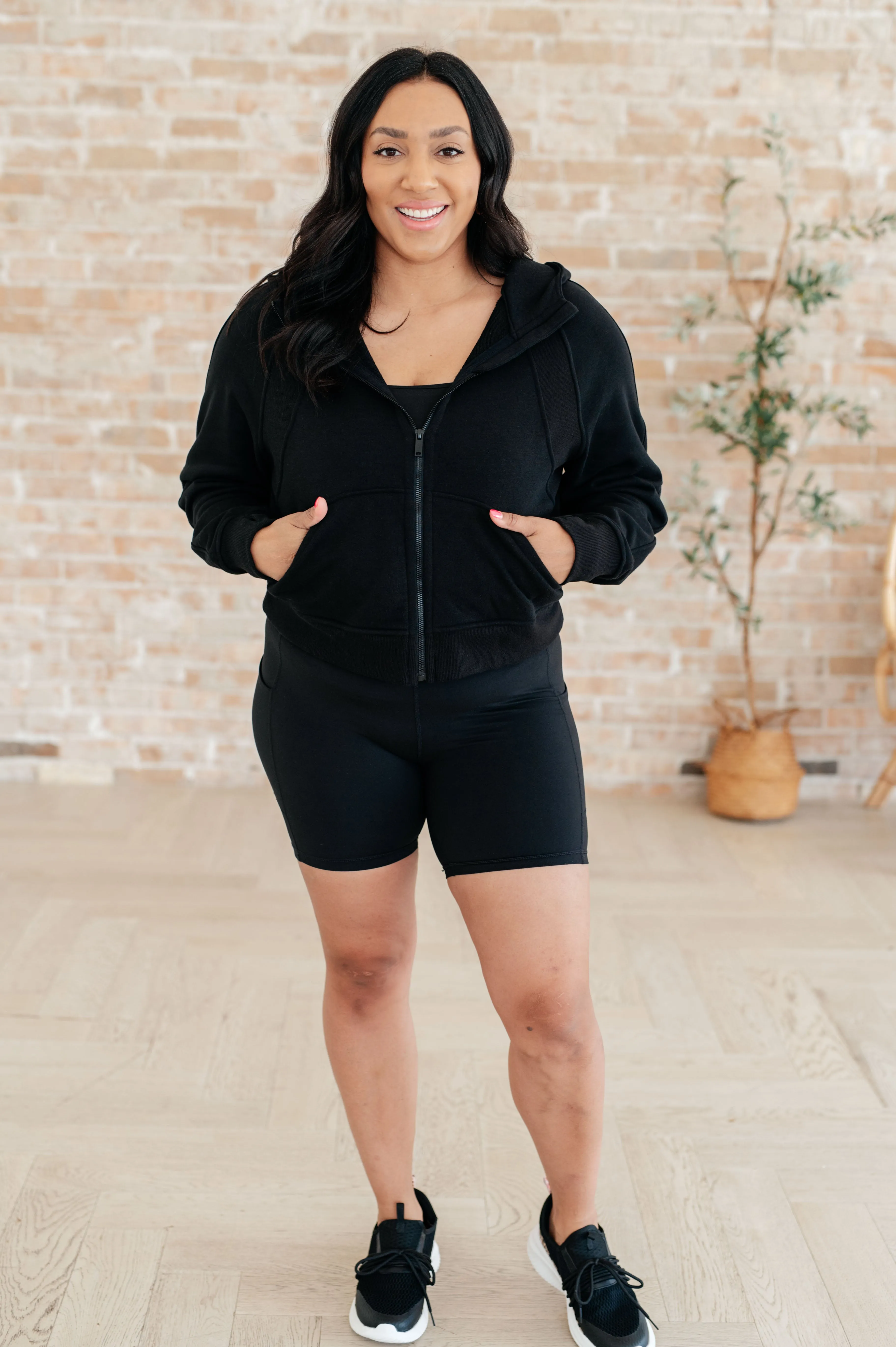 Getting Active Biker Shorts in Black by Rae Mode