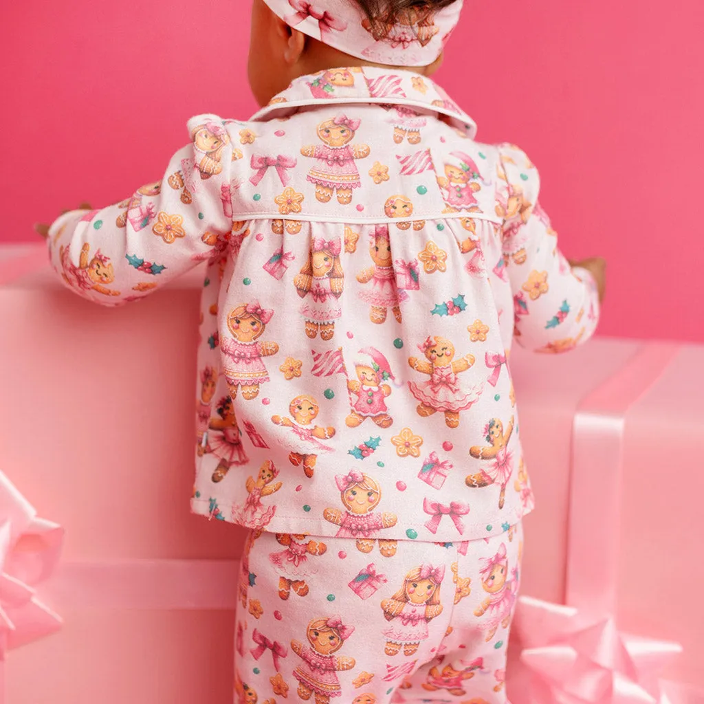 Ginger Posh Flannelette Ruffled Pajama Set