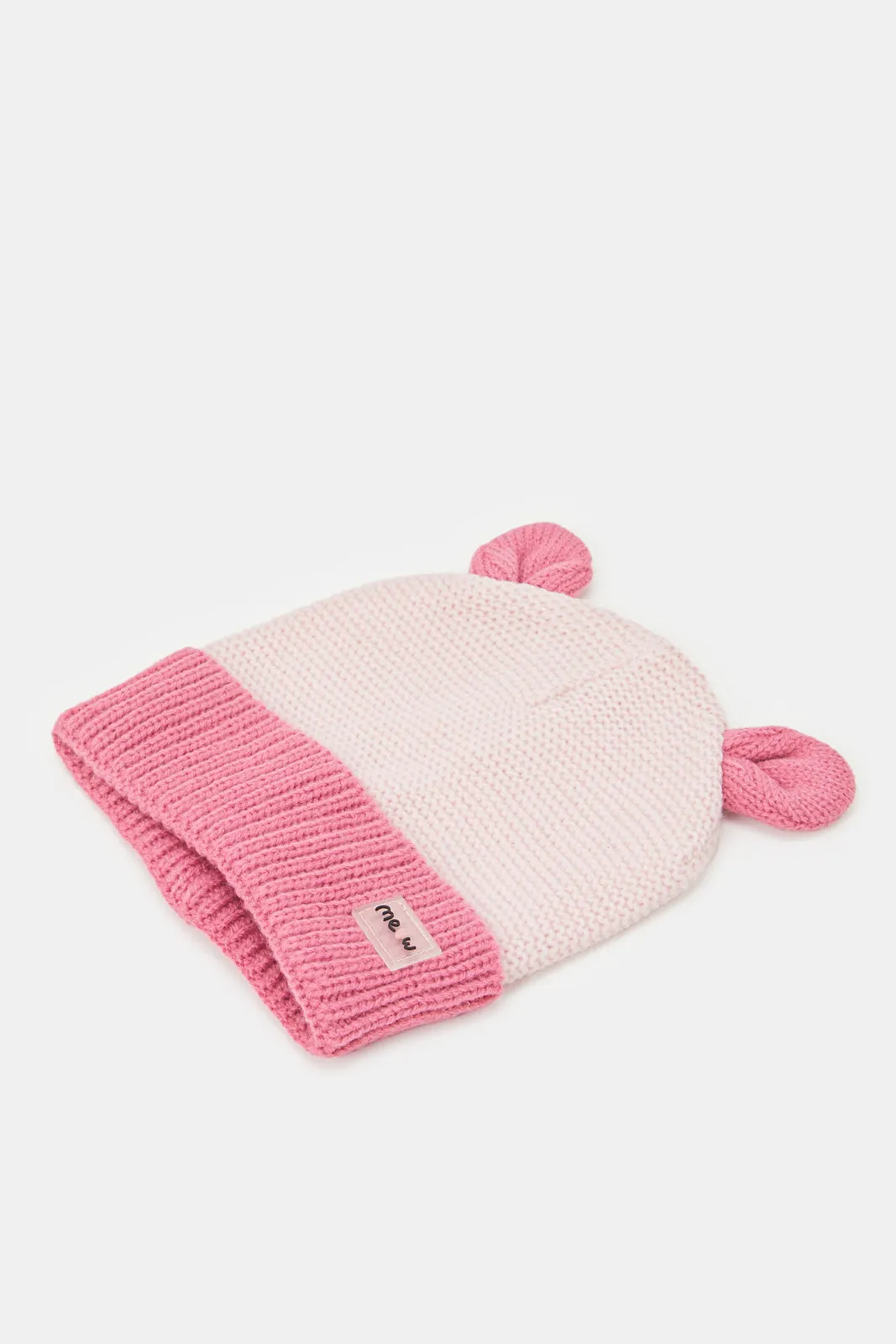 Girls Assorted Knitted Cap Set (2 Piece)