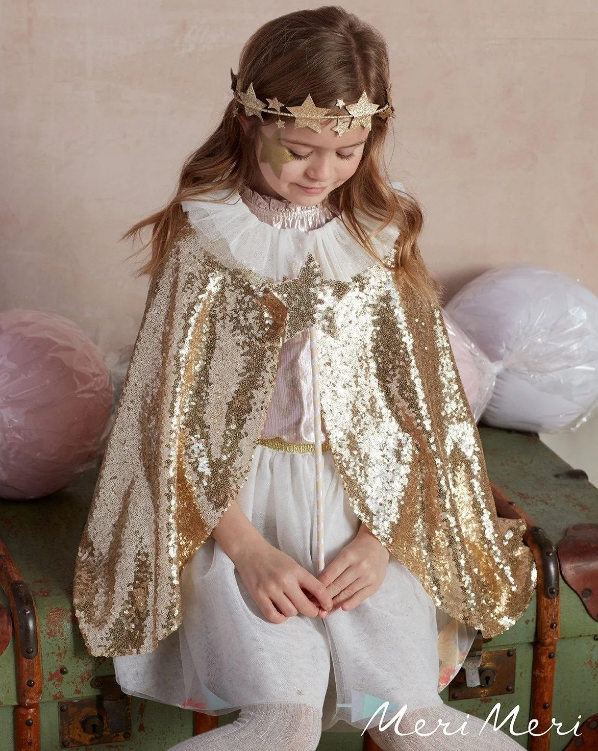 Gold Sparkle Cape Dress Up