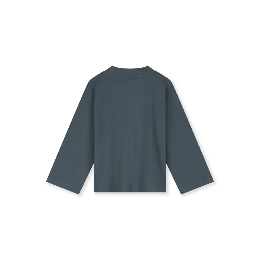 High neck tee - Long sleeve - Organic cotton