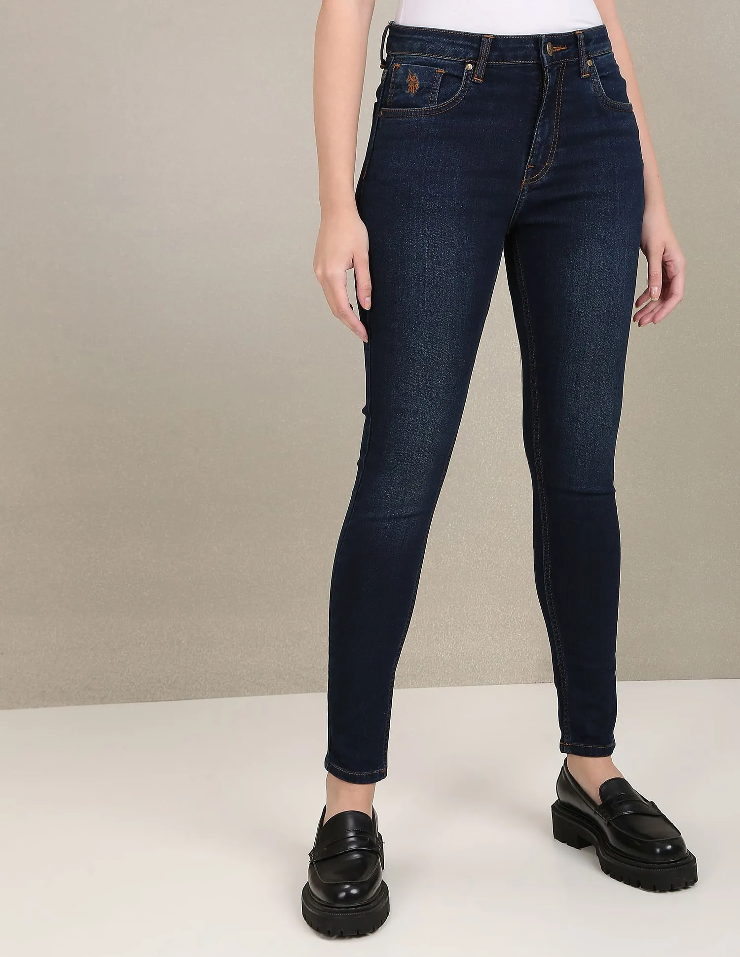 High Rise Skinny Fit Jeans