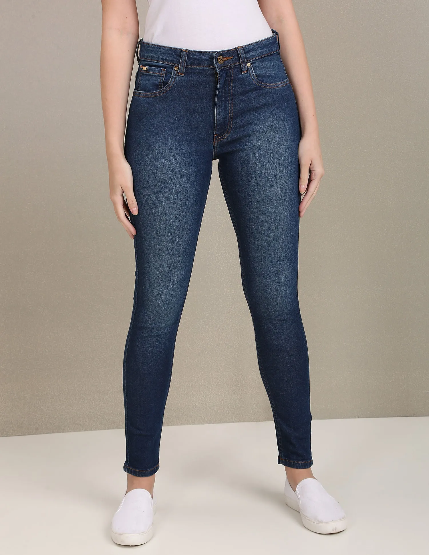 High Rise Super Skinny Fit Jeans