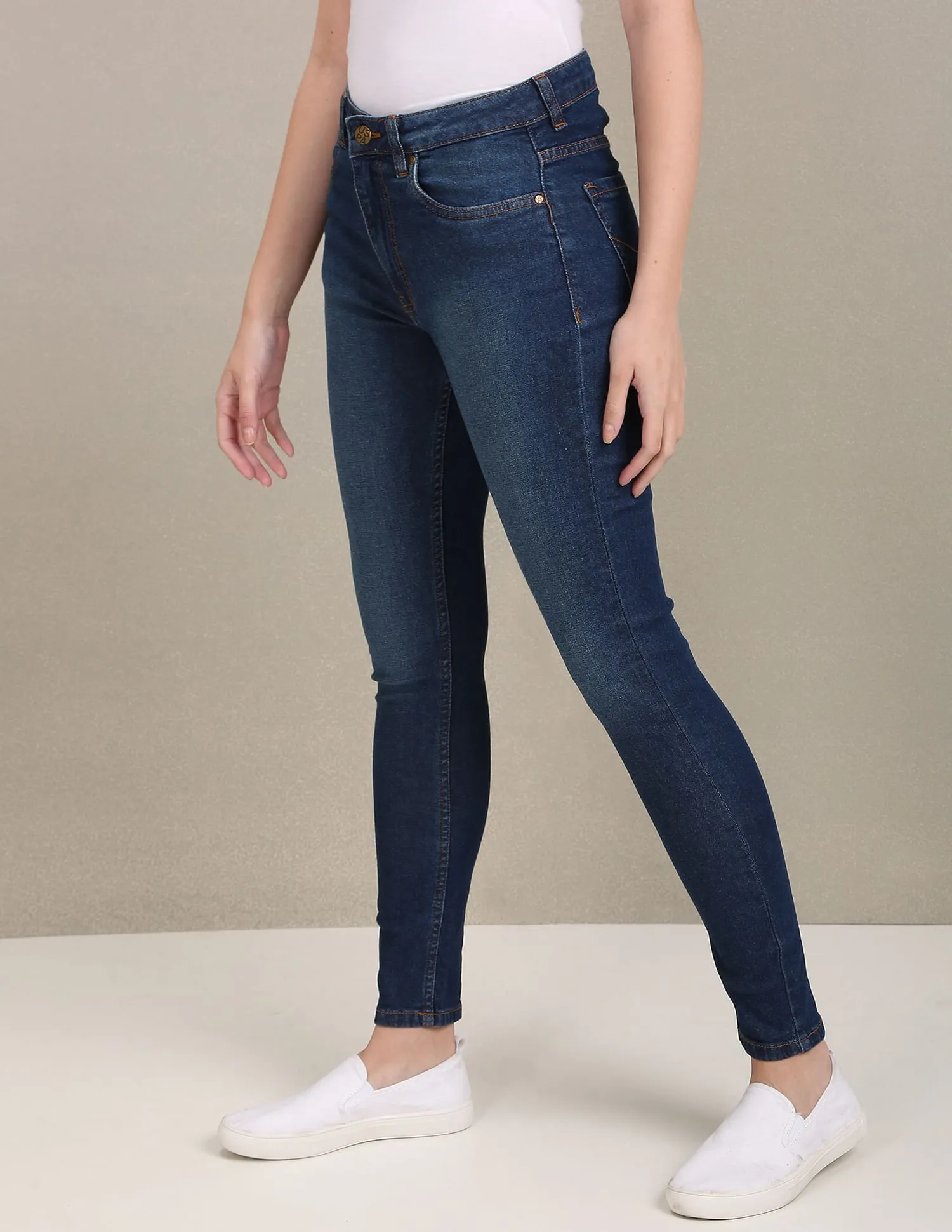 High Rise Super Skinny Fit Jeans