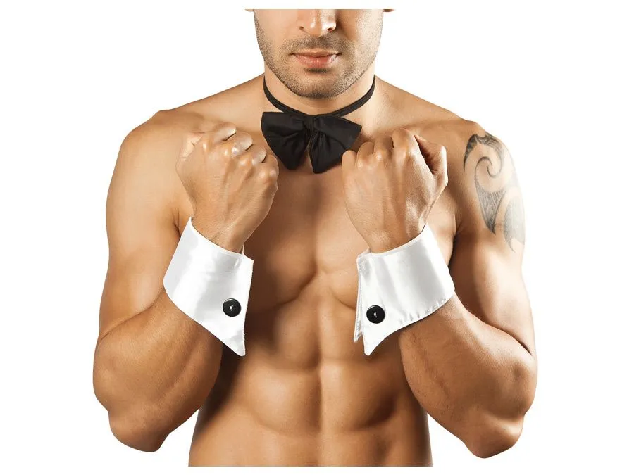 JCSTK - CandyMan 9646 Bowtie and Cuffs Black & White