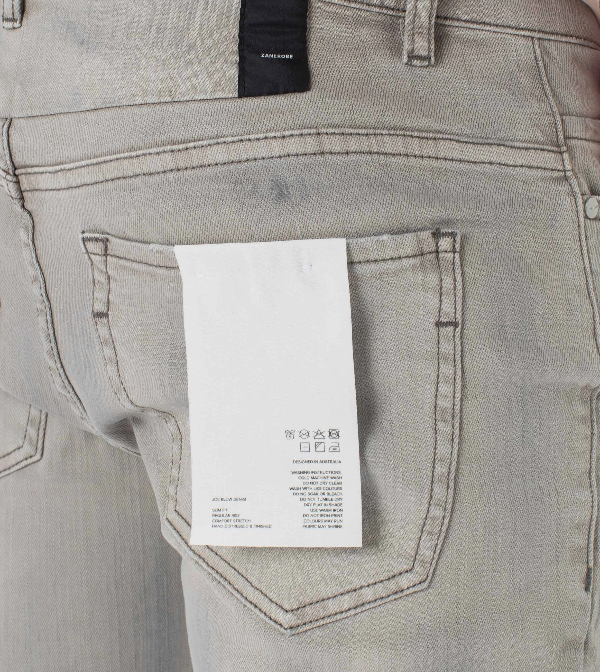 Joe Blow Denim Whitewash Grey