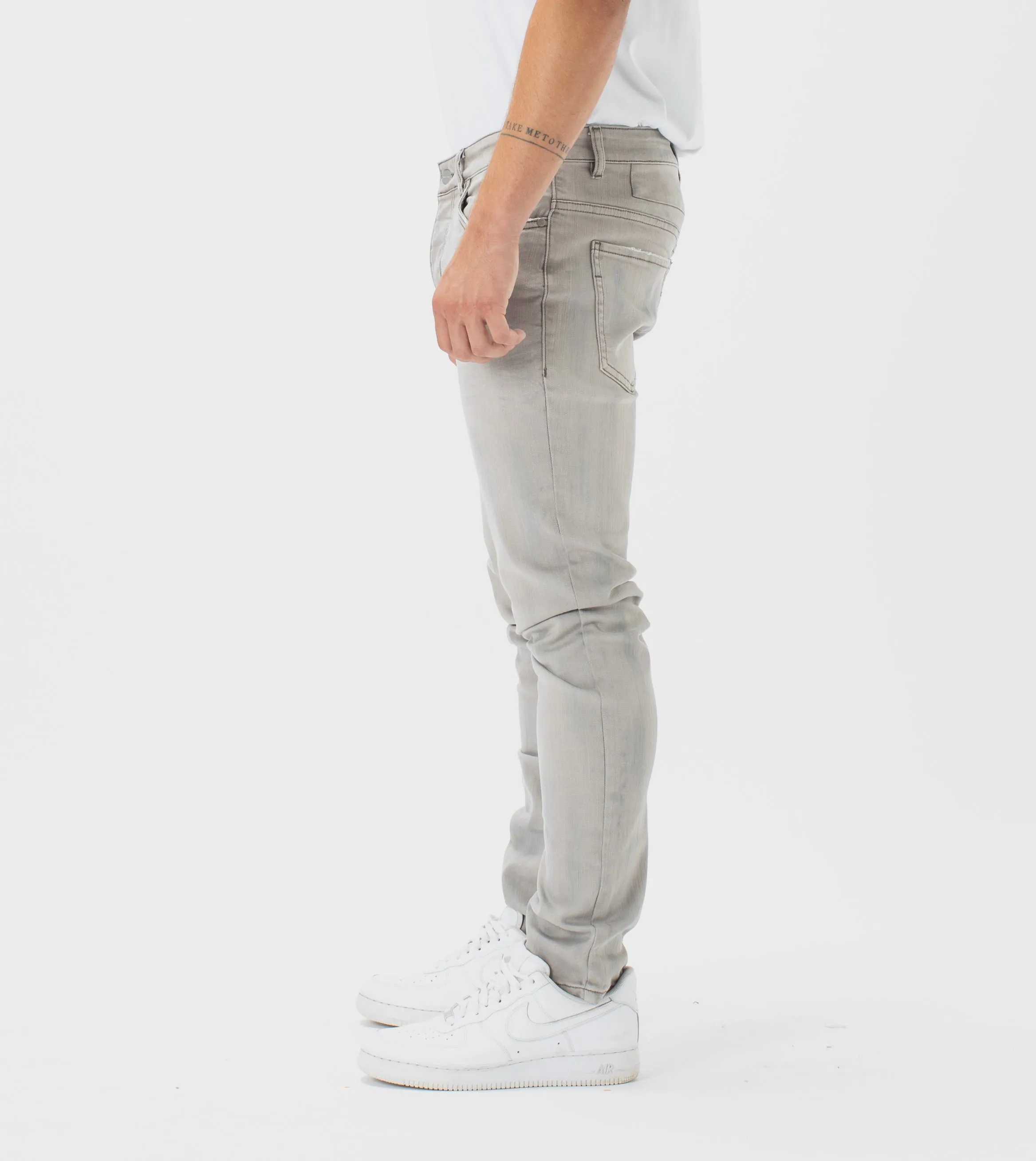 Joe Blow Denim Whitewash Grey