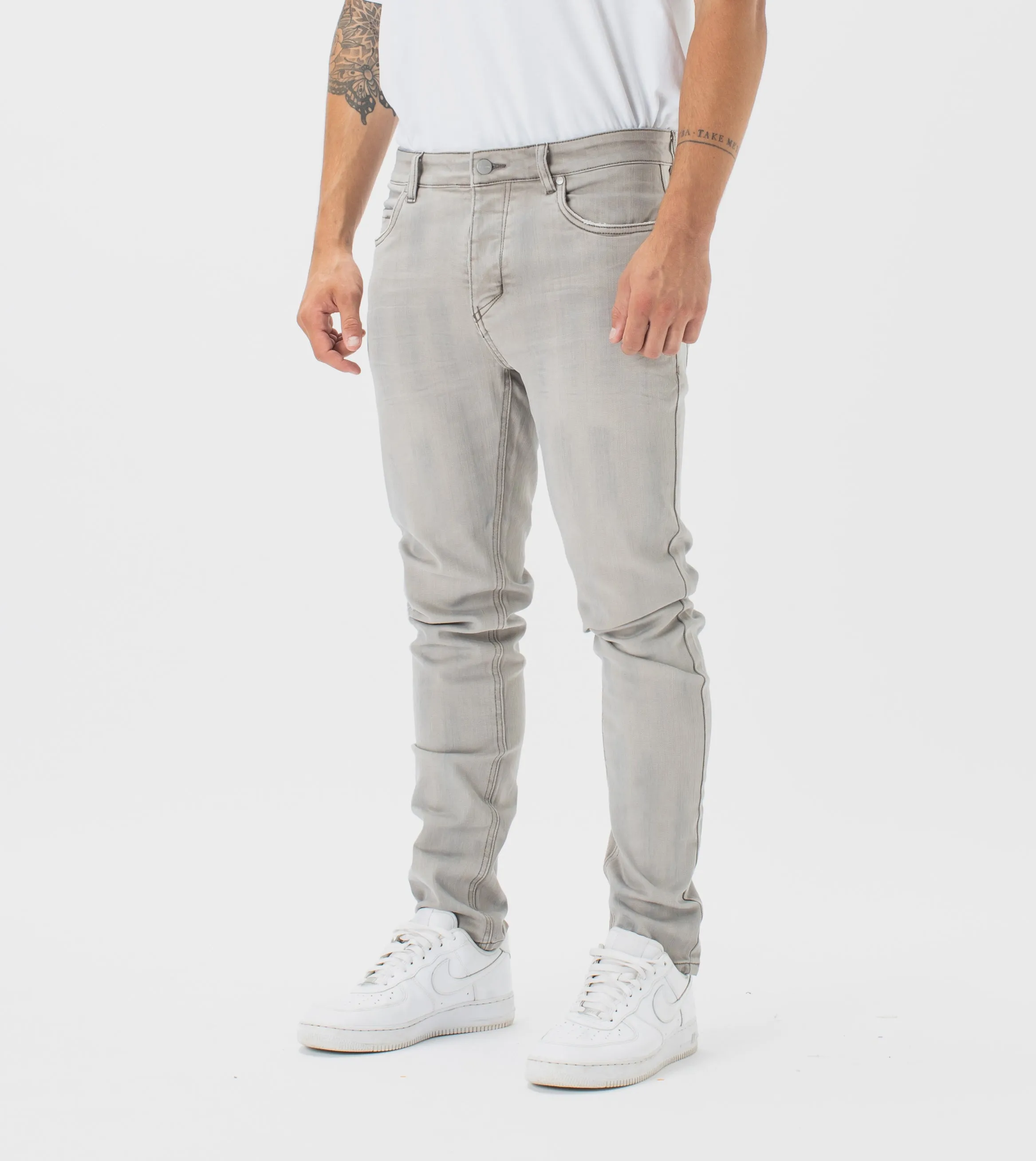 Joe Blow Denim Whitewash Grey