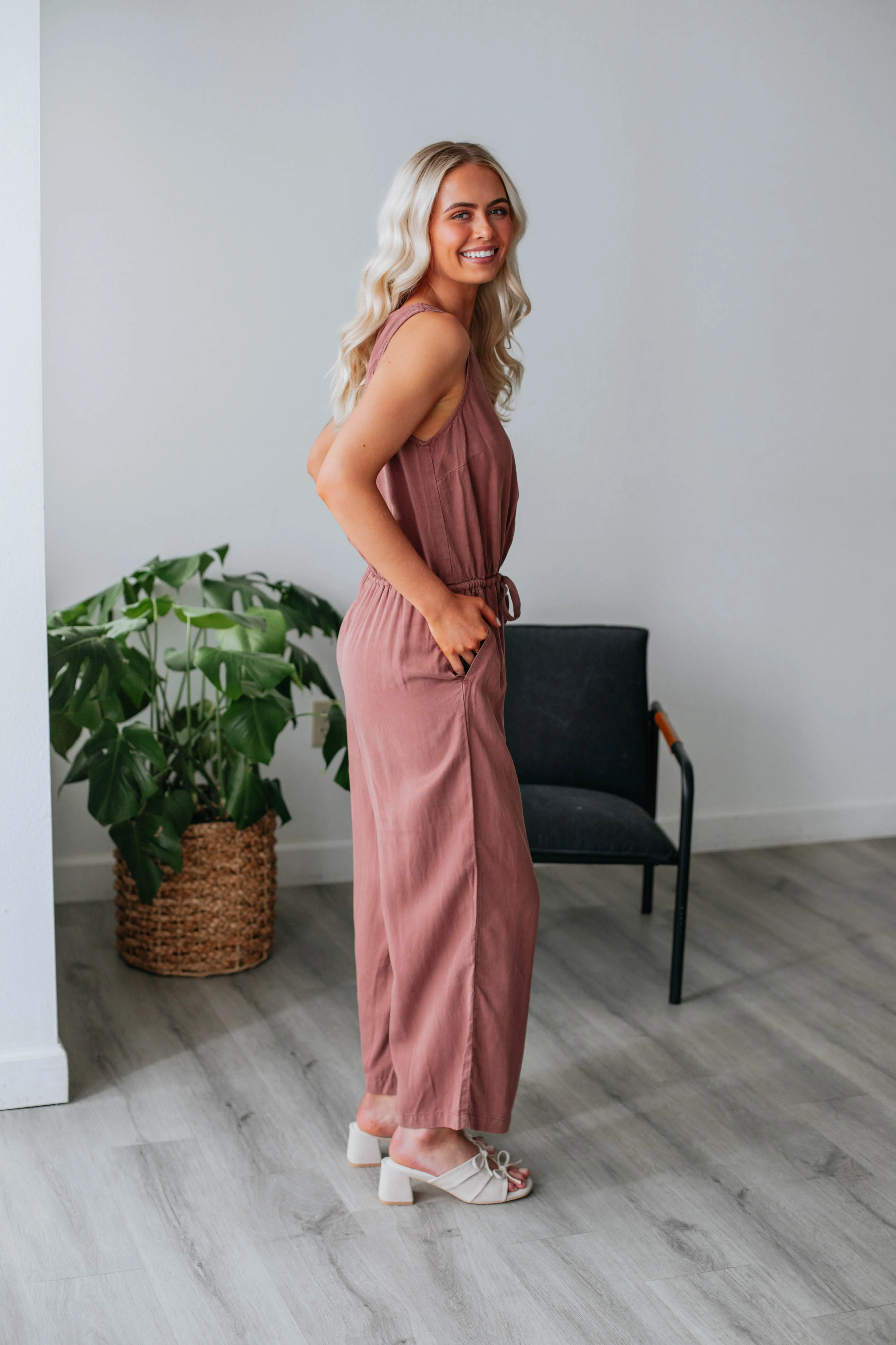 Keren Jumpsuit - Dusty Mauve