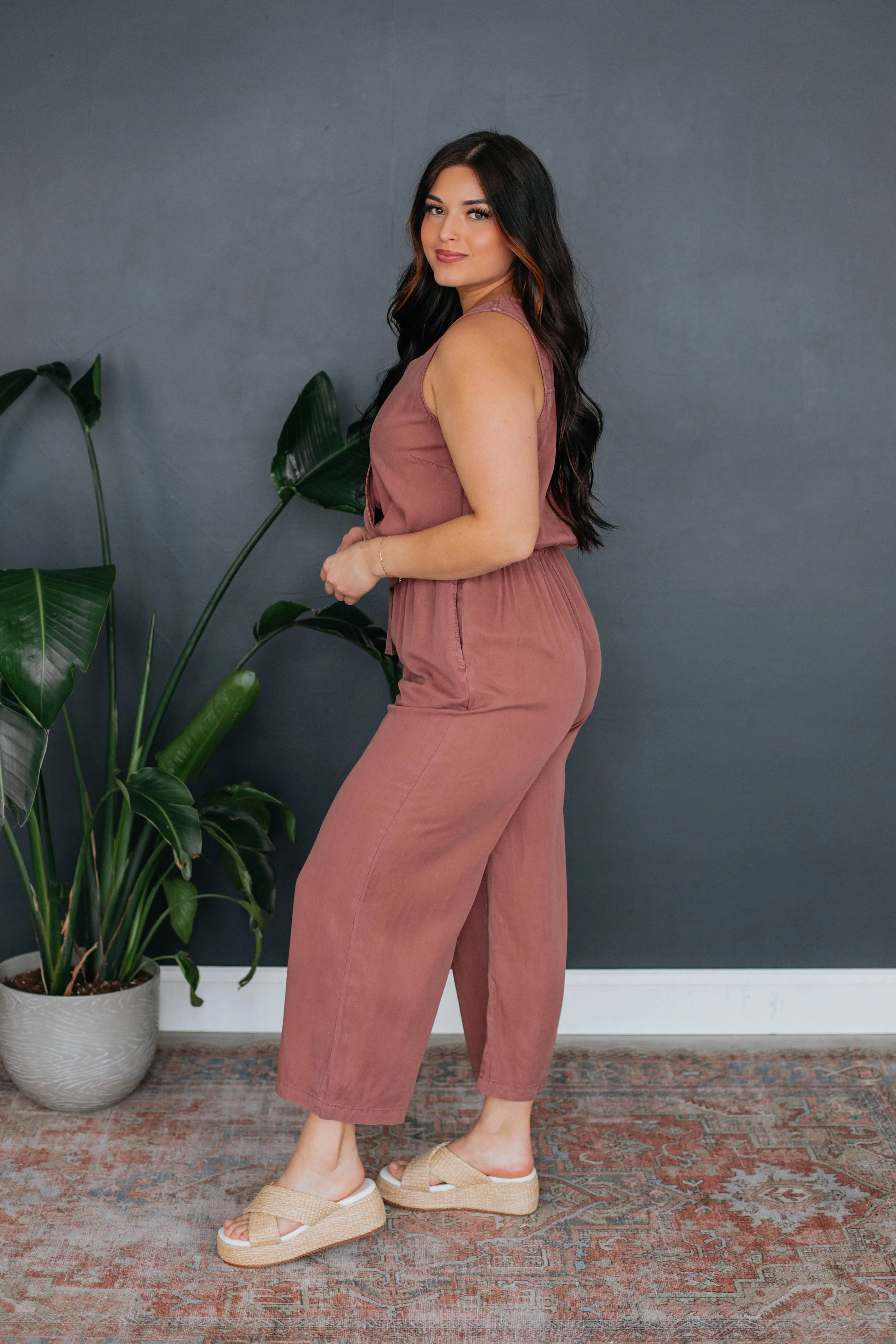 Keren Jumpsuit - Dusty Mauve