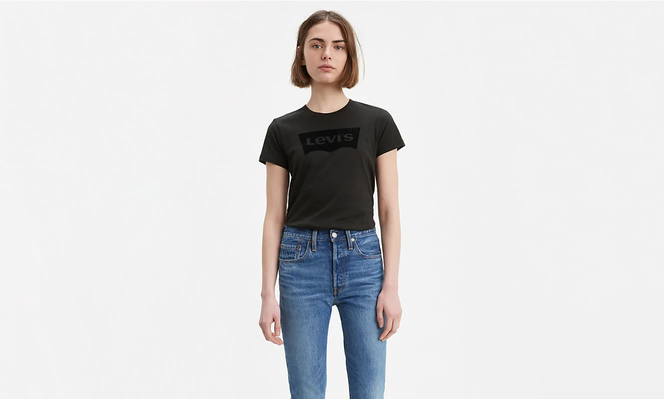 Levis Women's Perfect Batwing Flocked Logo T-Shirt