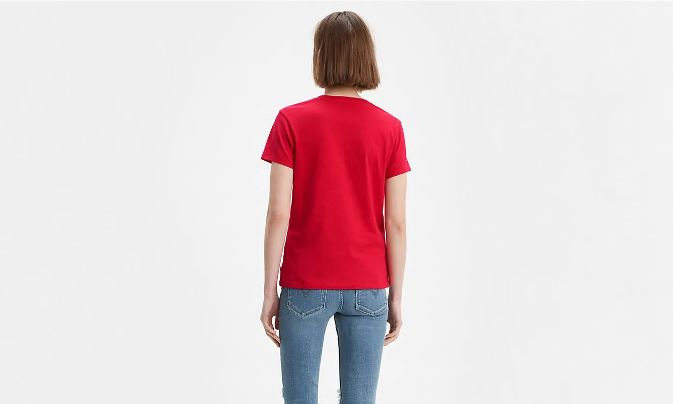 Levis Women's Perfect Batwing Flocked Logo T-Shirt