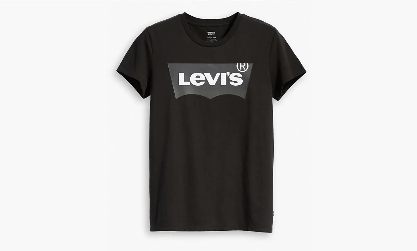 Levis Women's Perfect Batwing Flocked Logo T-Shirt