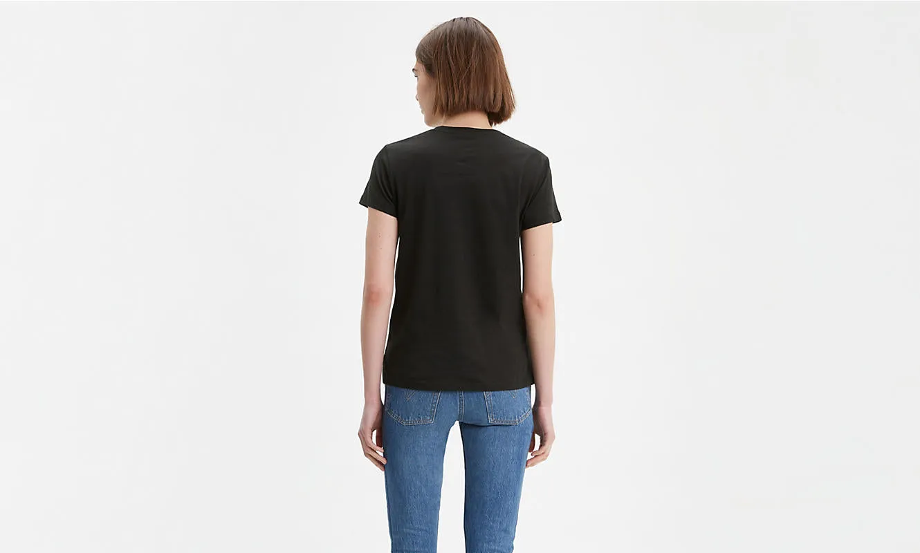 Levis Women's Perfect Batwing Flocked Logo T-Shirt