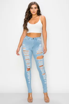 LO-192 RIPPED SKINNY DENIM