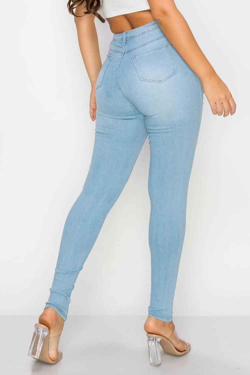 LO-192 RIPPED SKINNY DENIM