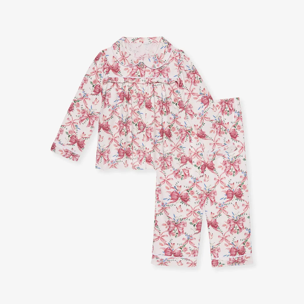 Loraine Flannelette Ruffled Pajama Set