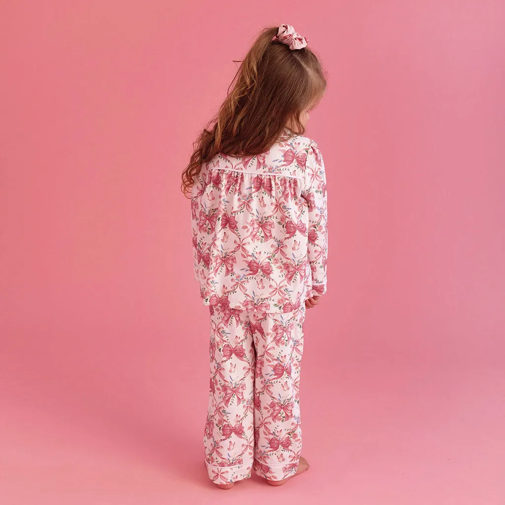 Loraine Flannelette Ruffled Pajama Set