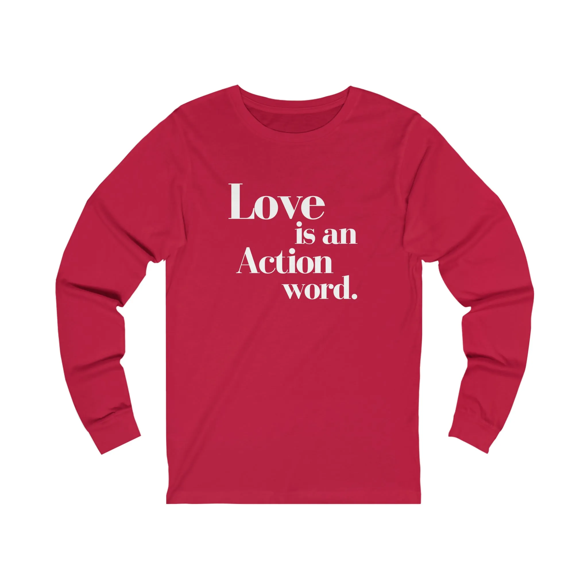 Love Is Action Unisex Long Sleeve Tee