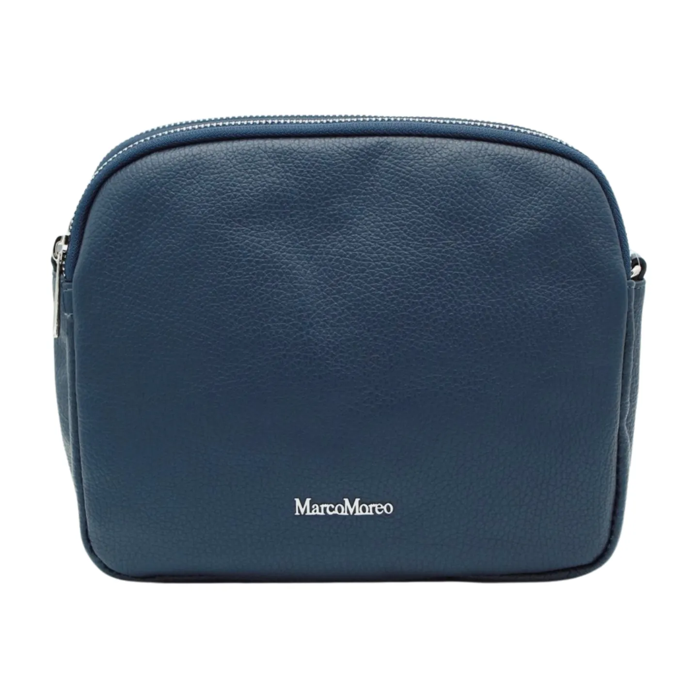 MARCO MOREO  1768 Navy Double Zip  Crossbody Bag