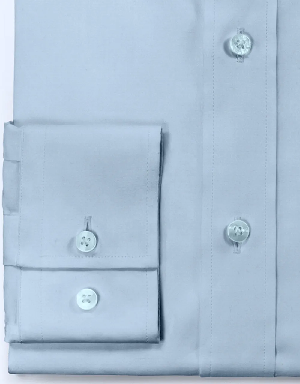 Men's Shirt - Light Sky Blue Color Spread Collar Shirt