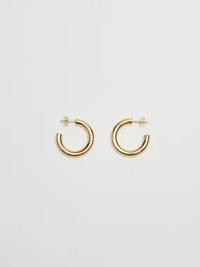 Mini Gold Hollow Hoops