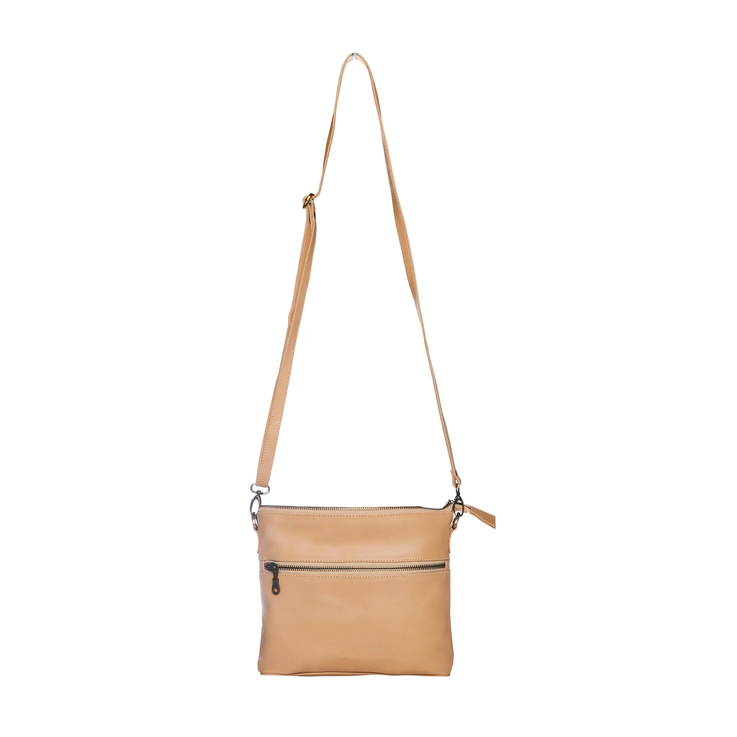 Mini Rome Nude Leather Crossbody