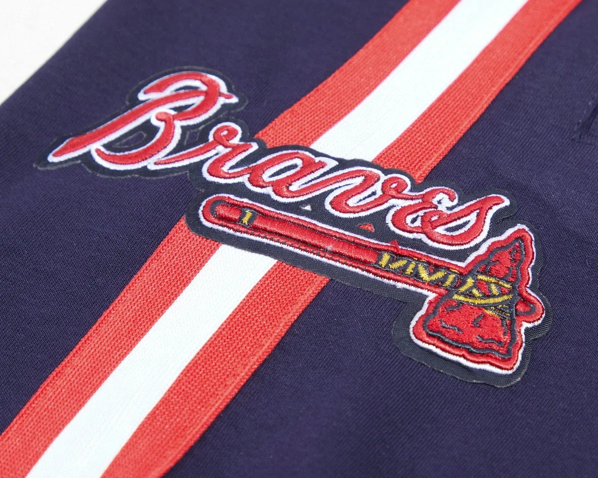 MLB ATLANTA BRAVES CLASSIC CHENILLE MEN'S SHORT (MIDNIGHT NAVY)