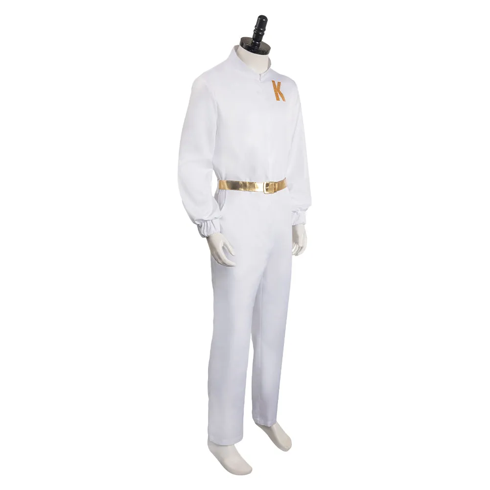 Movie BarB Pink Style Ken White Men Outfits Halloween Carnival Cosplay Costume BarBStyle