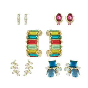 Multi-Color Hoop Earring Set