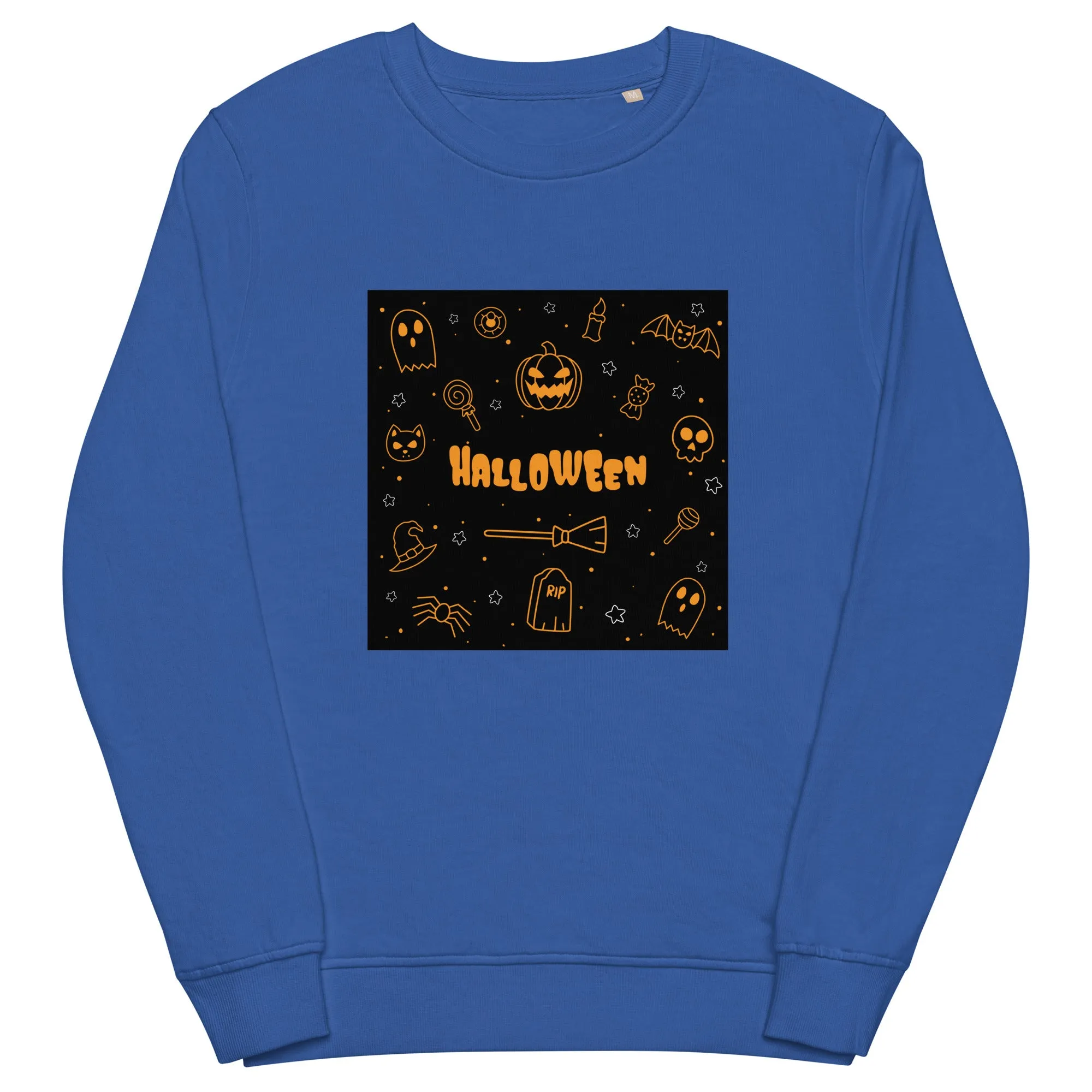 Multiple Hallowen Graphic Men Organic Sweatshirt