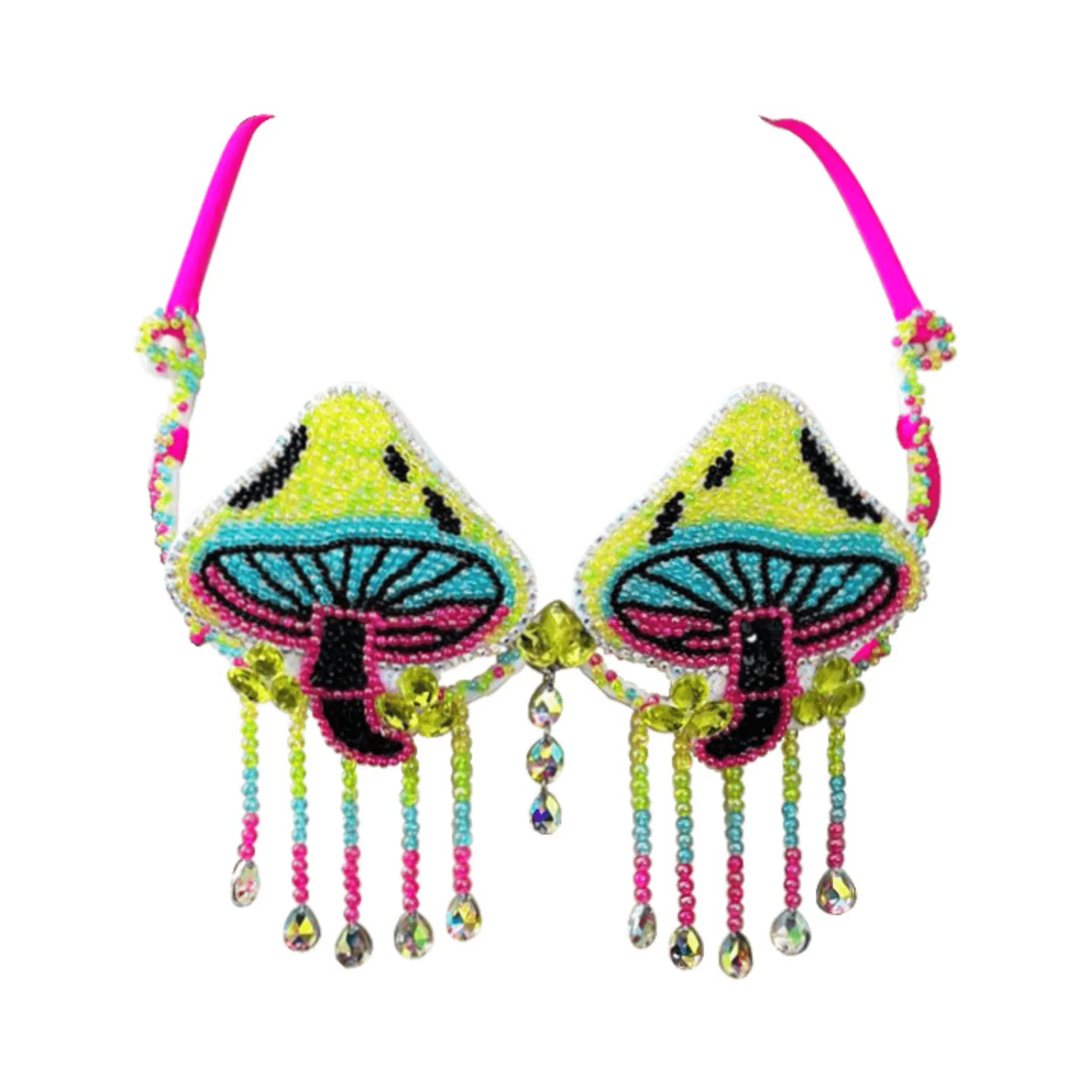 Neon Shroom Carnival Bra