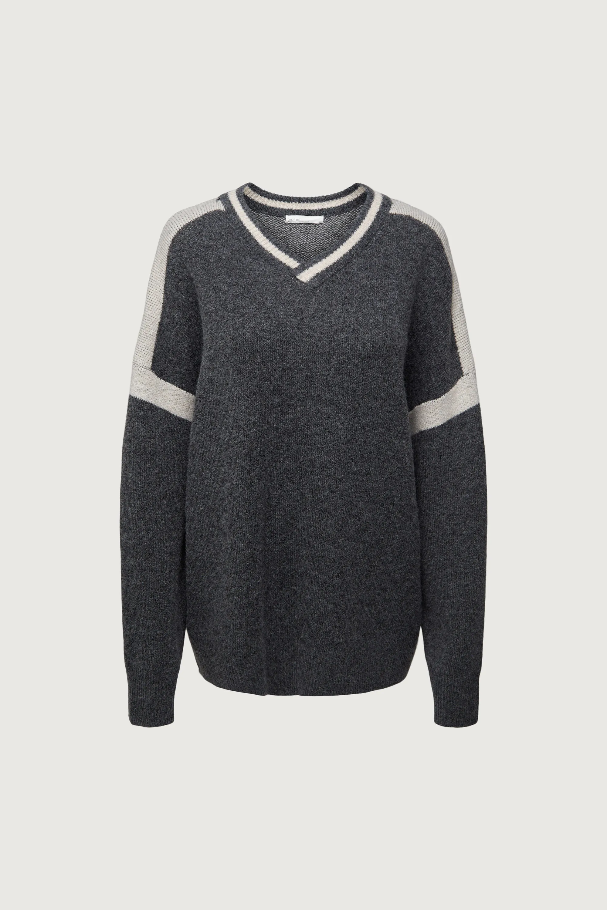 OVERSIZED RACER DETAIL SWEATER