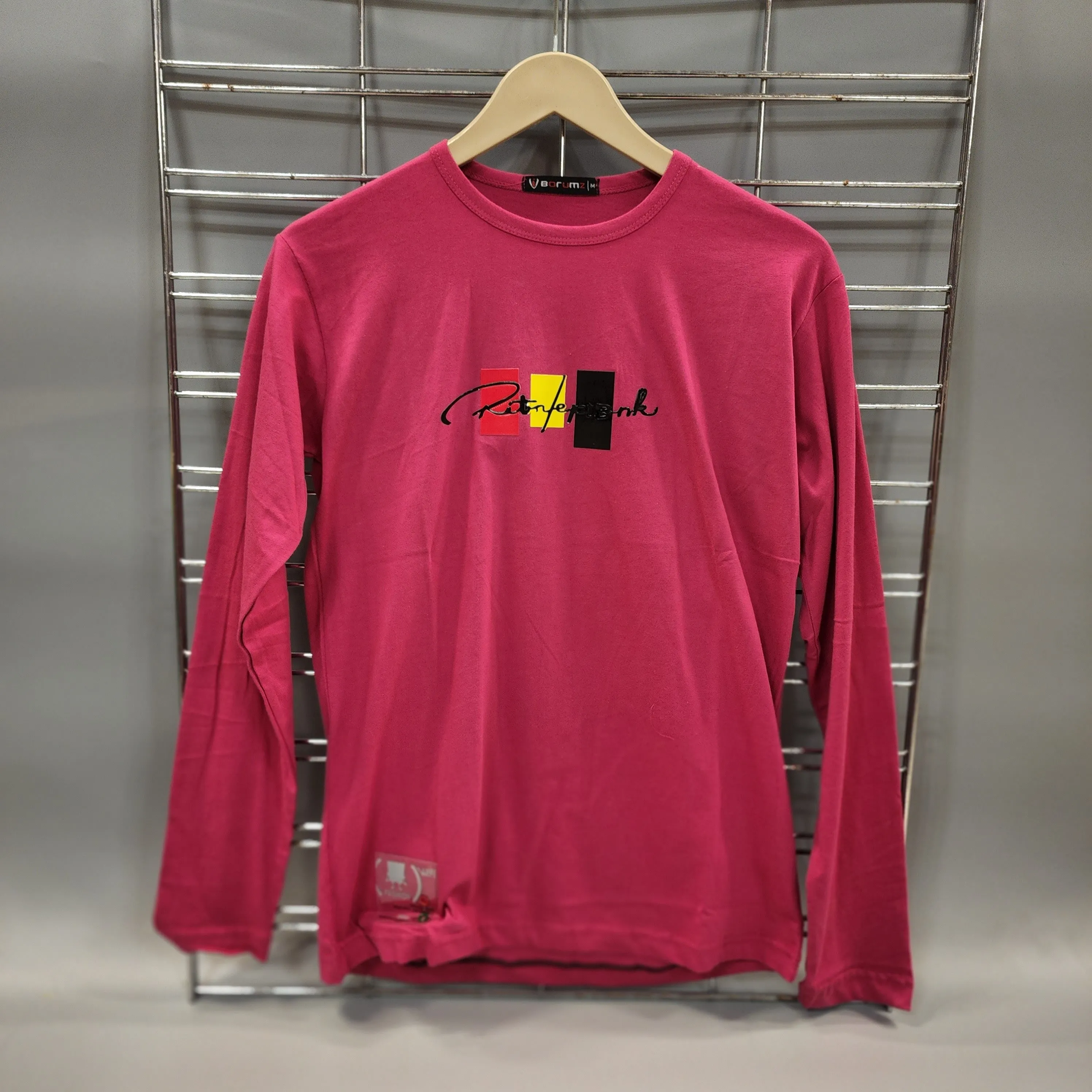 Pink Long Sleeves T Shirt