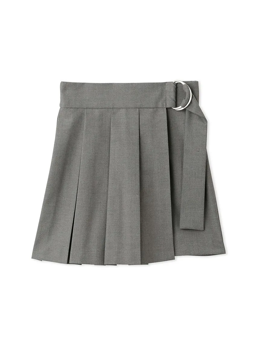 Pleated Wrapped Skort