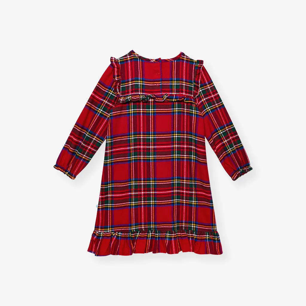 Red Tartan Plaid Flannelette Nightgown