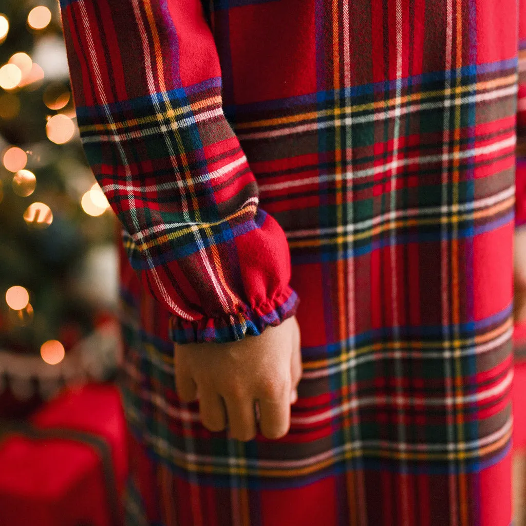 Red Tartan Plaid Flannelette Nightgown