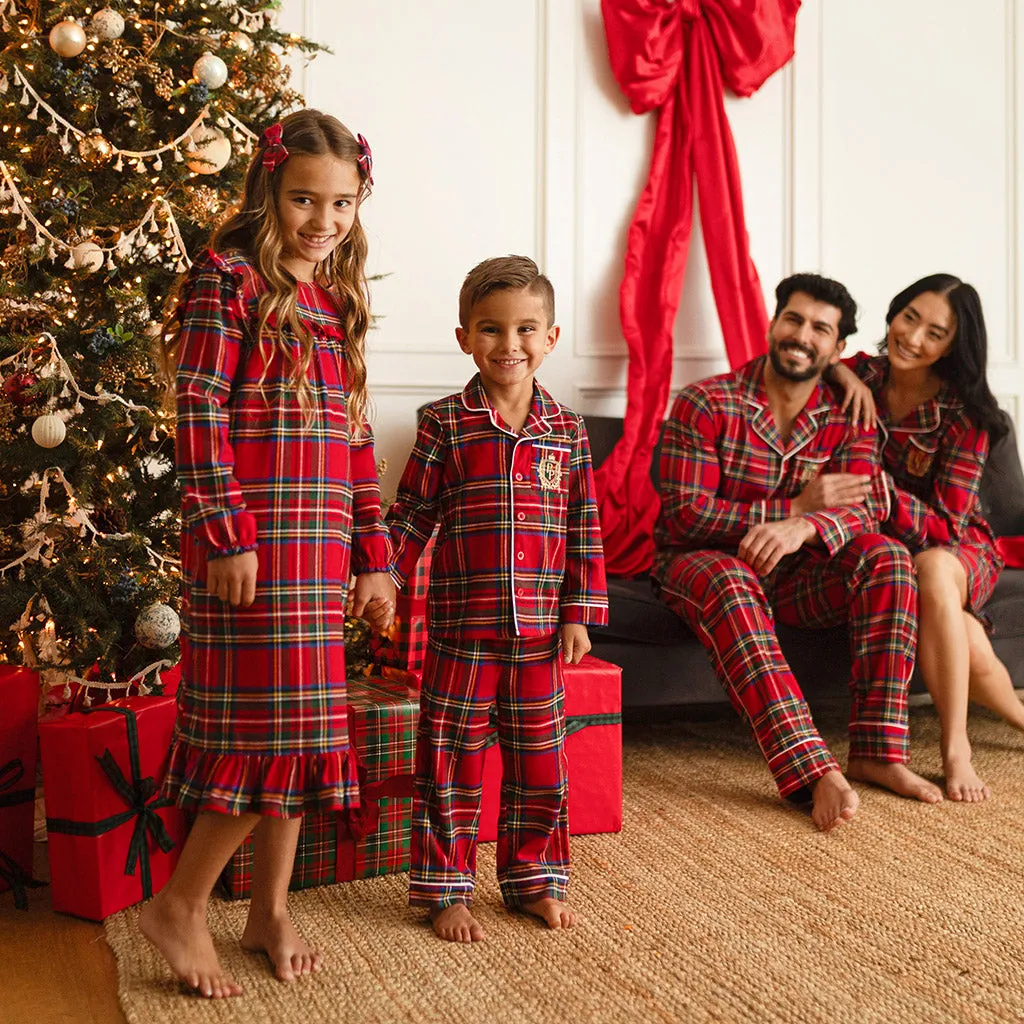 Red Tartan Plaid Flannelette Nightgown