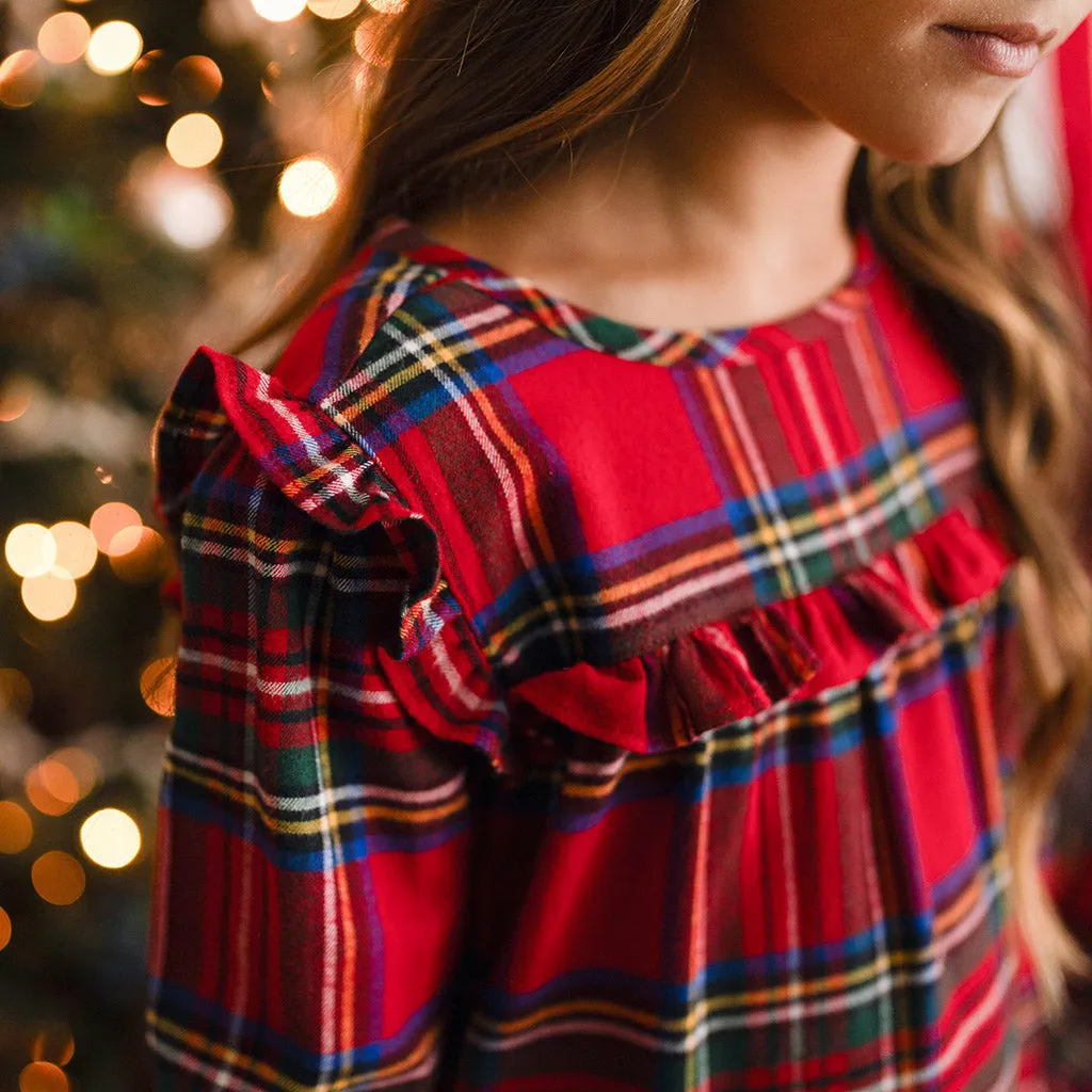 Red Tartan Plaid Flannelette Nightgown