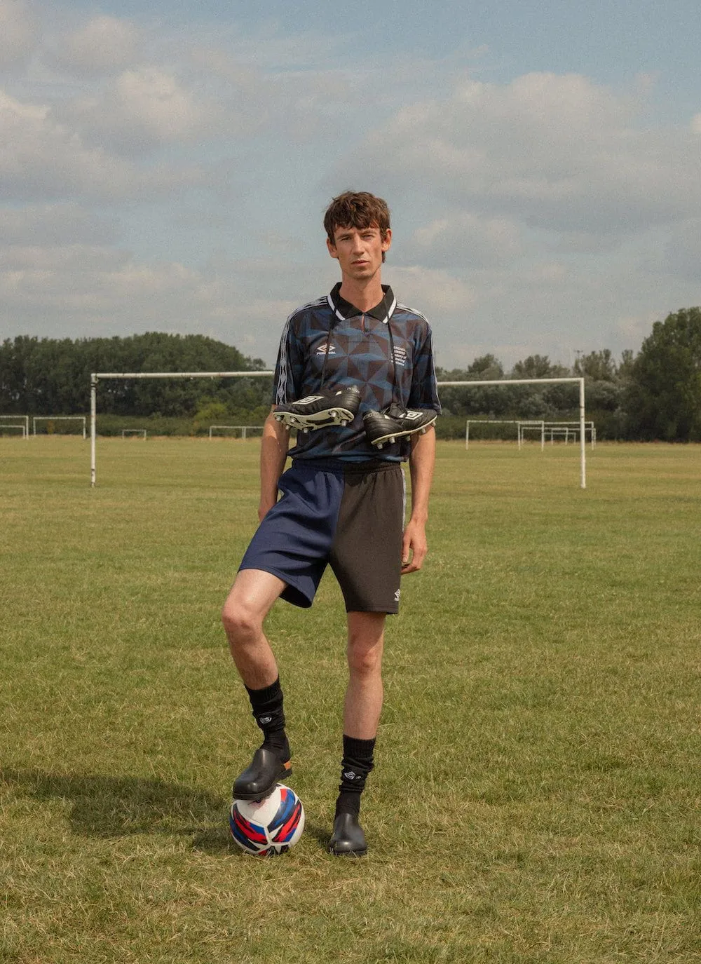 Retro Football Shirt | Umbro x Percival | Black