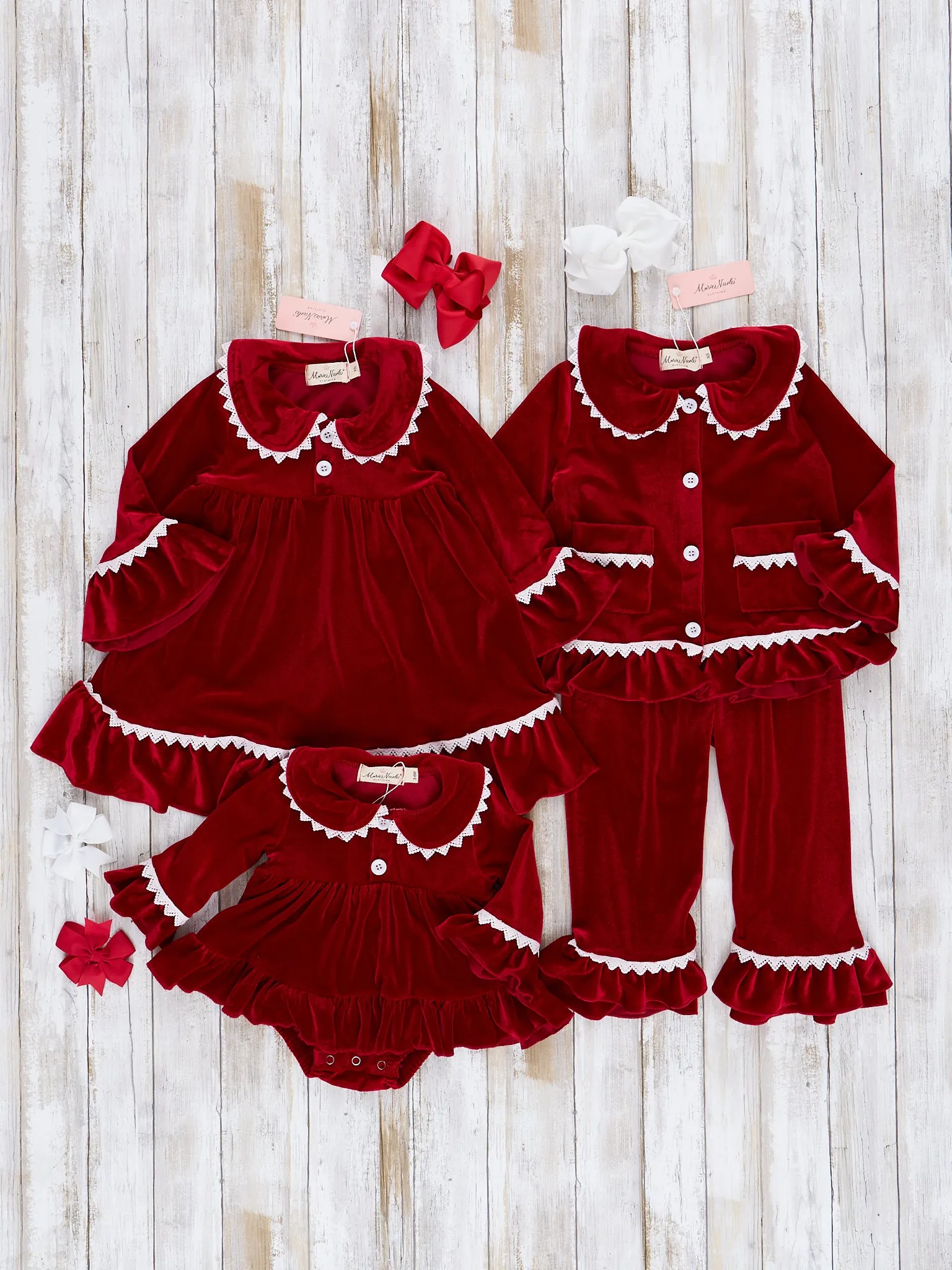 Ruby Velvet Ruffle Sleep Gown