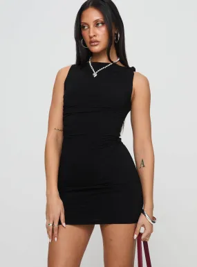 Second Chance Mini Dress Black